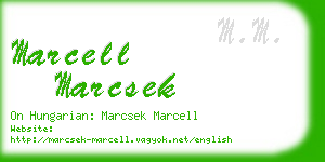marcell marcsek business card